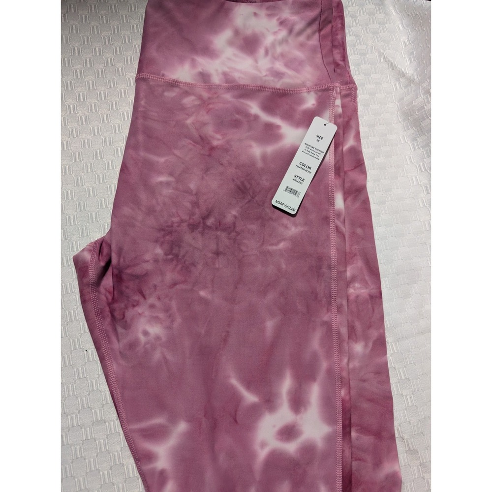 VOGO~Shiny Black CURVY MOISTURE WICKING LEGGINGS PANTS~Women's 3X~NWT